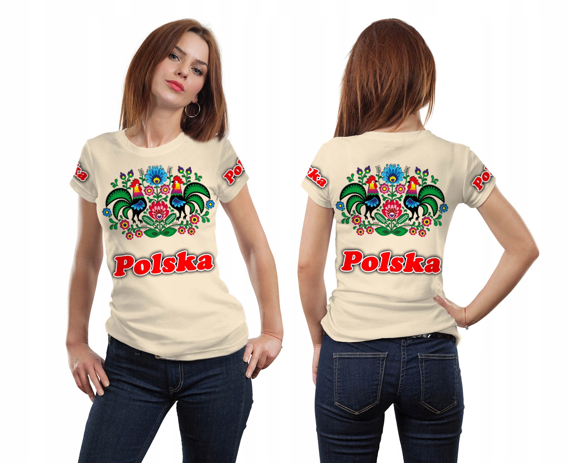 

Koszulka 3D Fullprint S Polska Łowicz Region Modna