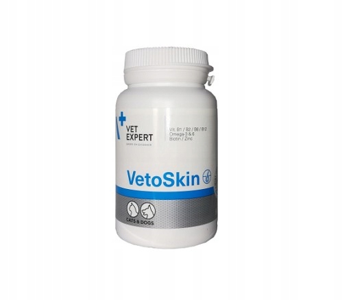 

VetExpert VetoSkin Skóra Sierść Psy Koty 60 tab