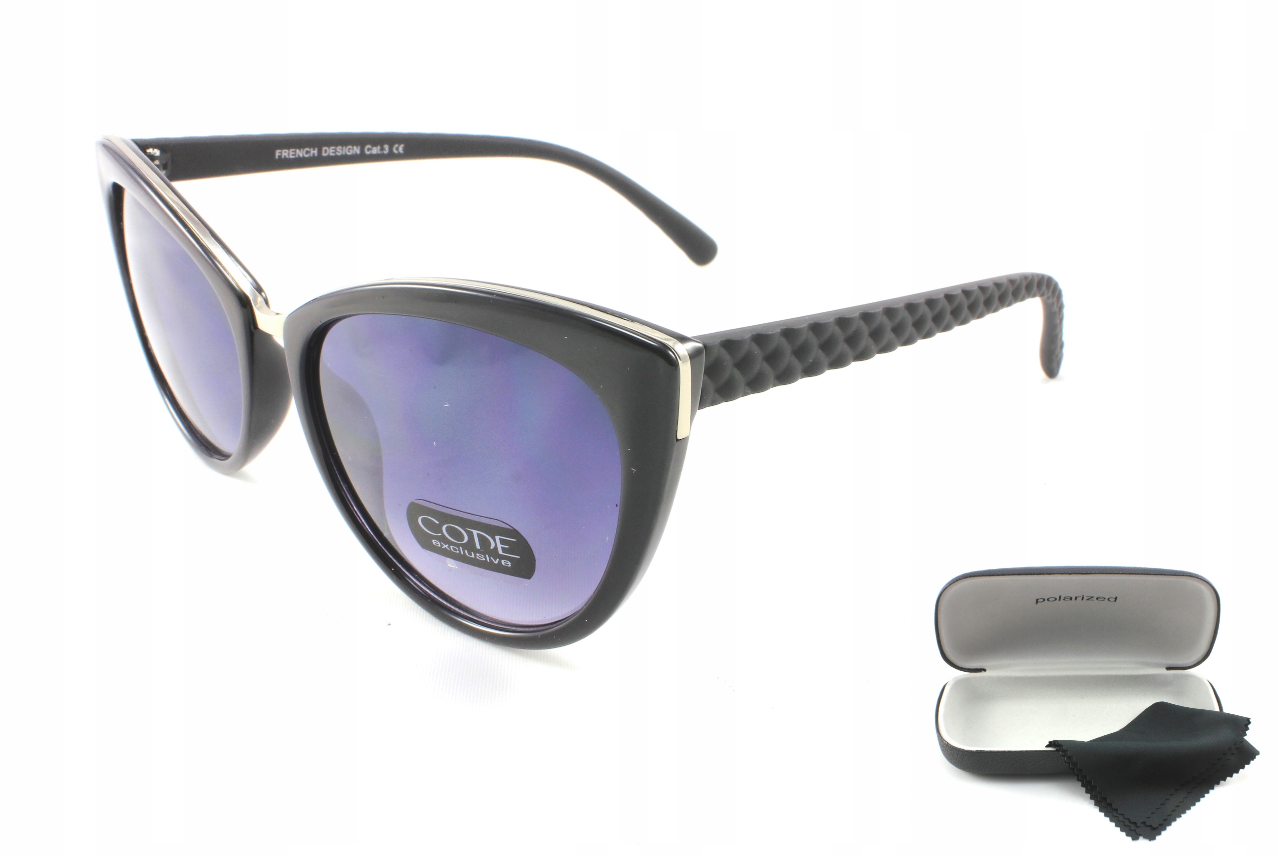 

Okulary Damskie Przeciwsłoneczne Filtr Uv + Etui
