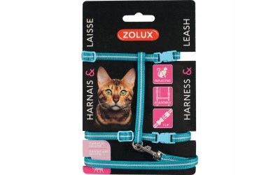 

Szelki+smycz Dla Kota Zestaw Spacerowy Kot Niebies