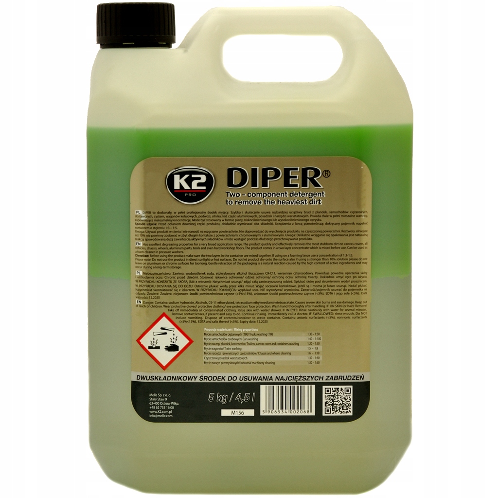 

K2 Diper Dwuskładnikowa Silna Piana Aktywna 5KG
