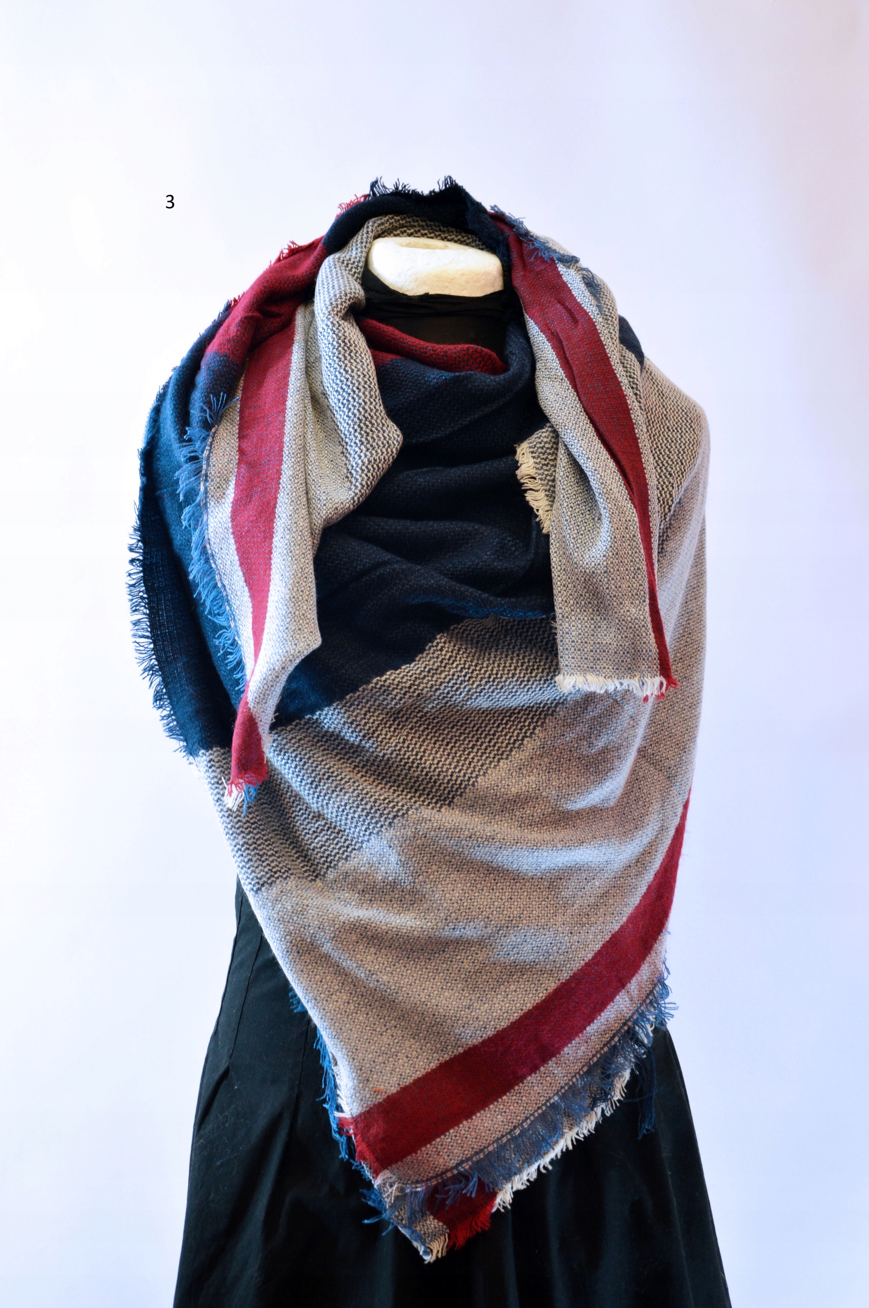 

Modna, duża chusta, szal - wzory i kolory