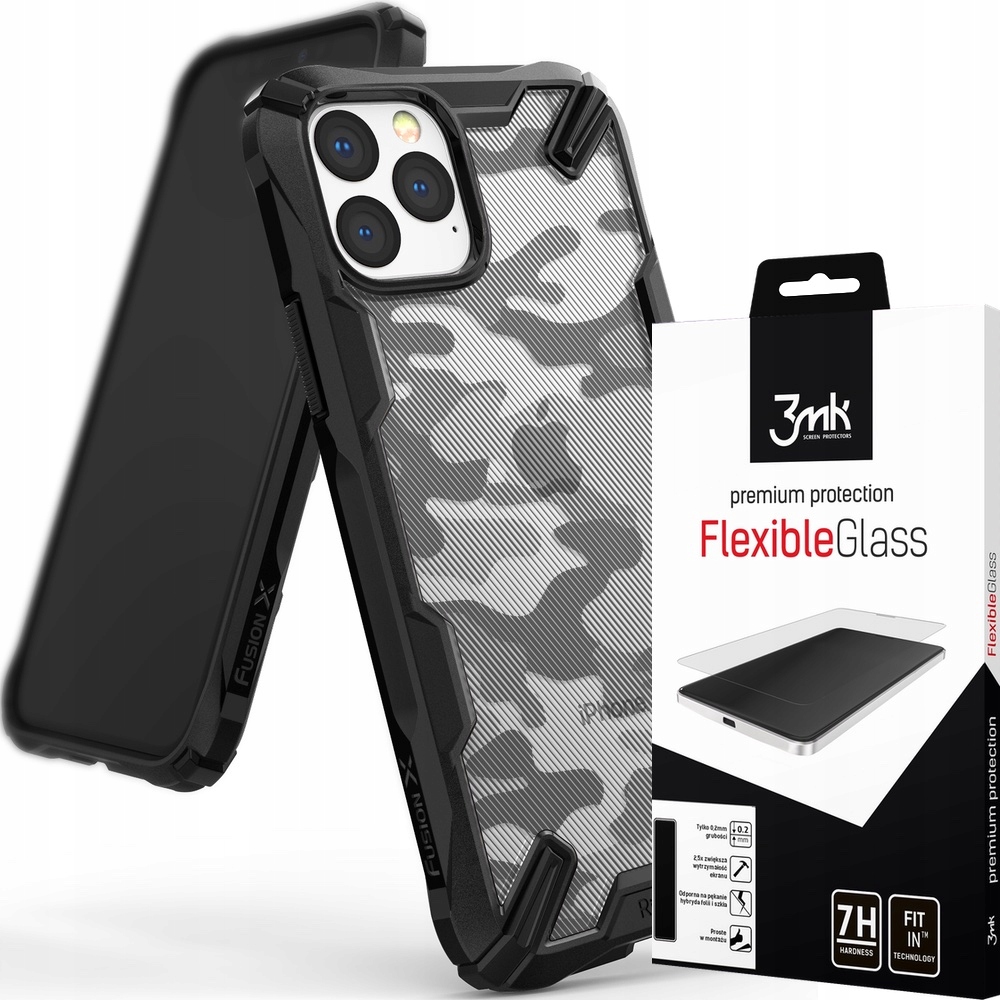 

Etui Ringke Fusionx Do Iphone 11 Pro 5,8+SZKŁO 3MK