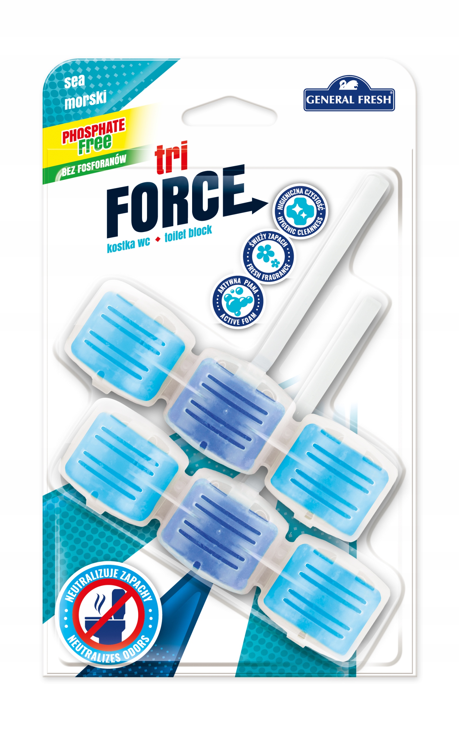 

General Fresh Kostka Wc Tri-Force 2x45g Morze