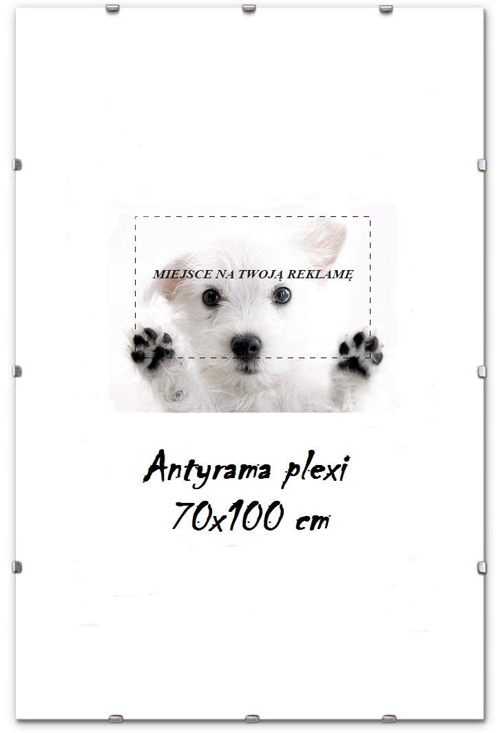 ANTYRAMA PLEXI B1 70x100 100x70 cm RAMKA, RAMA, FV