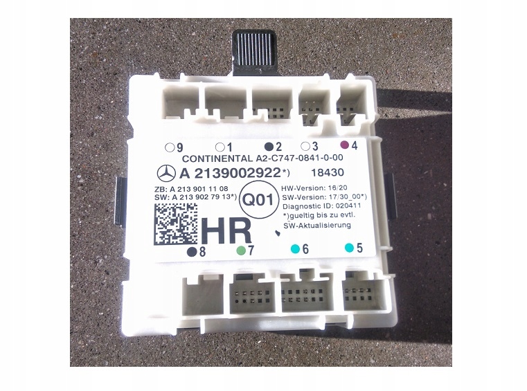 A2139002922 - MERCEDES W205 модуль двери задний правый C класс 2018R