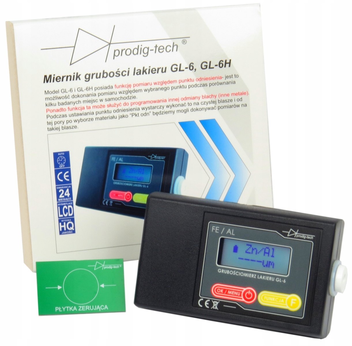 

Miernik, tester grubości lakieru GL-6