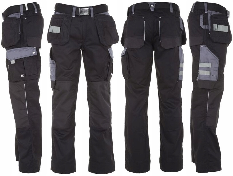 280g/m² SPODNIE MĘSKIE ROBOCZE MONTERSKIE DO PRACY