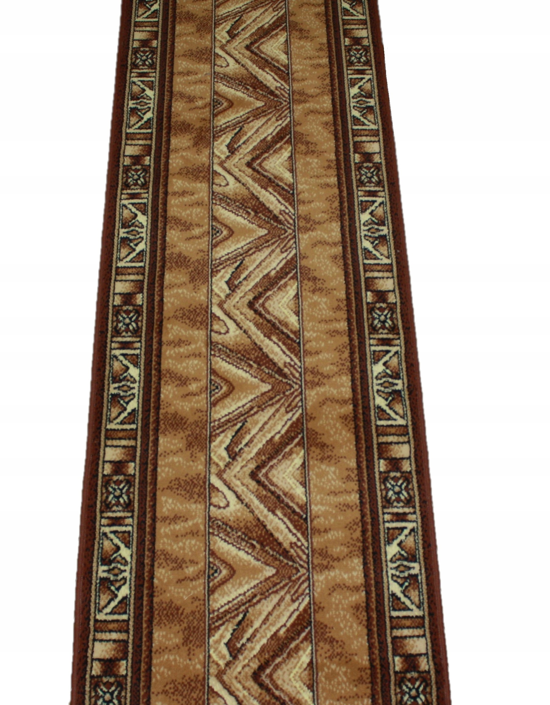 

Chodnik Bcf Nowoczesny Zygzak Brąz Mocny 150cm