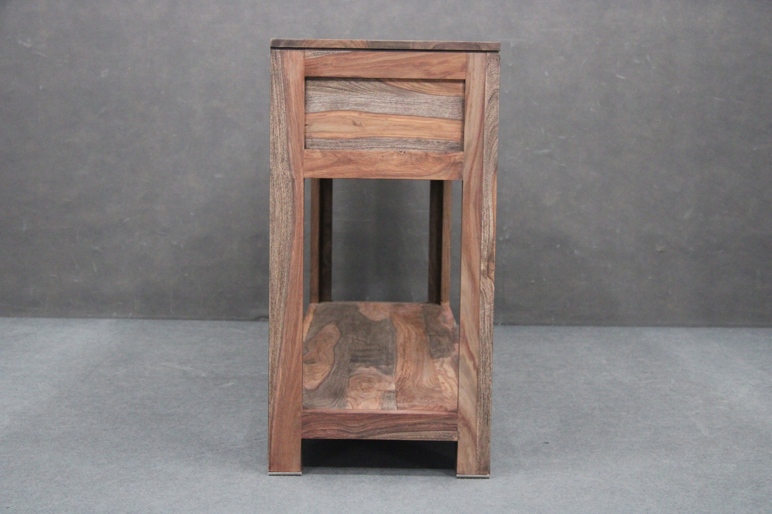 Konsola Drewniana Palisander Stolik Seria GREY Wykończenie matowe