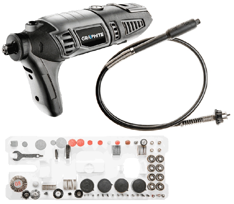 

Graphite Miniszlifierka 59G019 Akcesoria