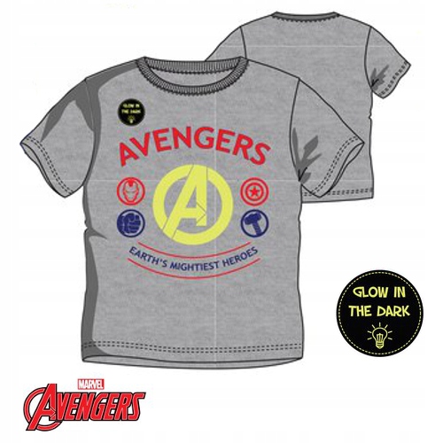 

Avengers T-shirt z krótkim rękawem Świeci 10L/140