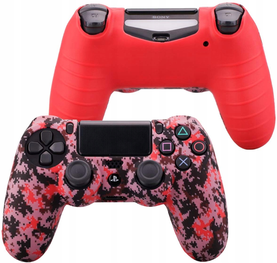 Pouzdro Pouzdro Silikon Protektor Pandaren PS4 Pixel Maskáčový Red