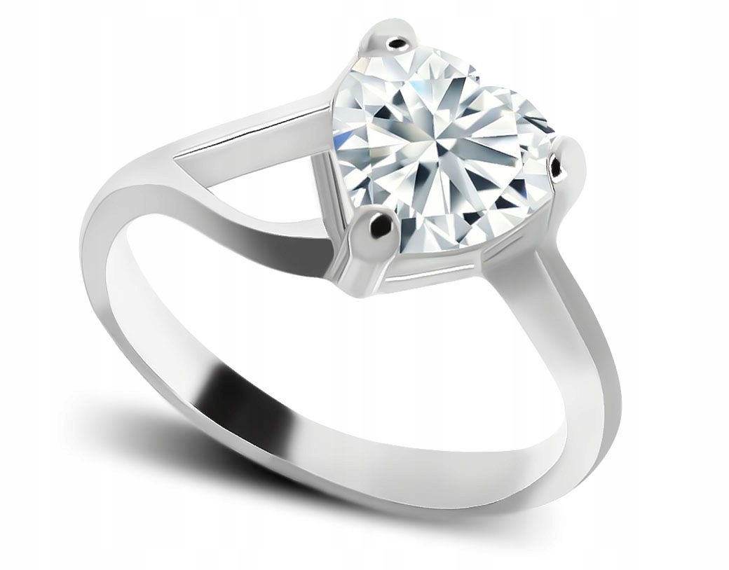 

Pierścionek Srebrny Z Oczkiem Cyrkonia Srebro 925