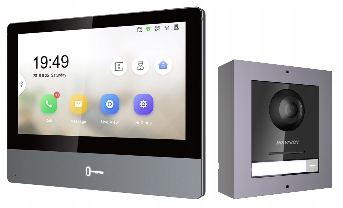 Full Hd Ip Videovrátnik Hikvision 7 Home Kit