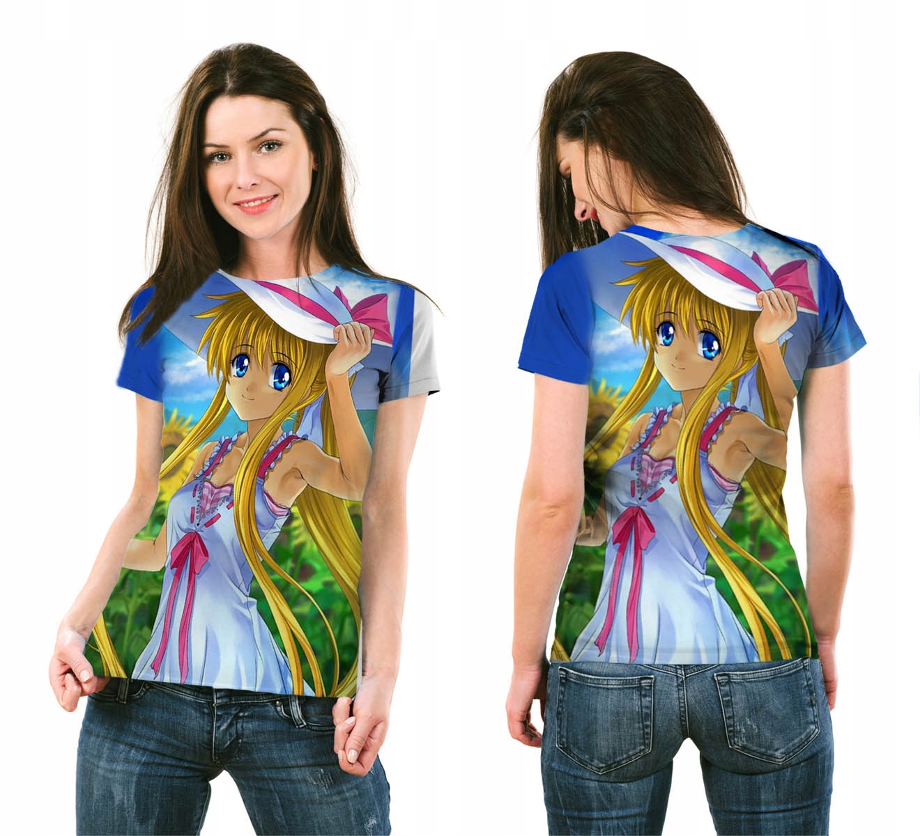 

Koszulka Fullprint T-shirt Manga S Nadruk 3D Pl