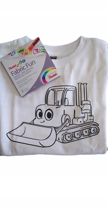 

Koszulka T-shirt biała do kolorowania 116