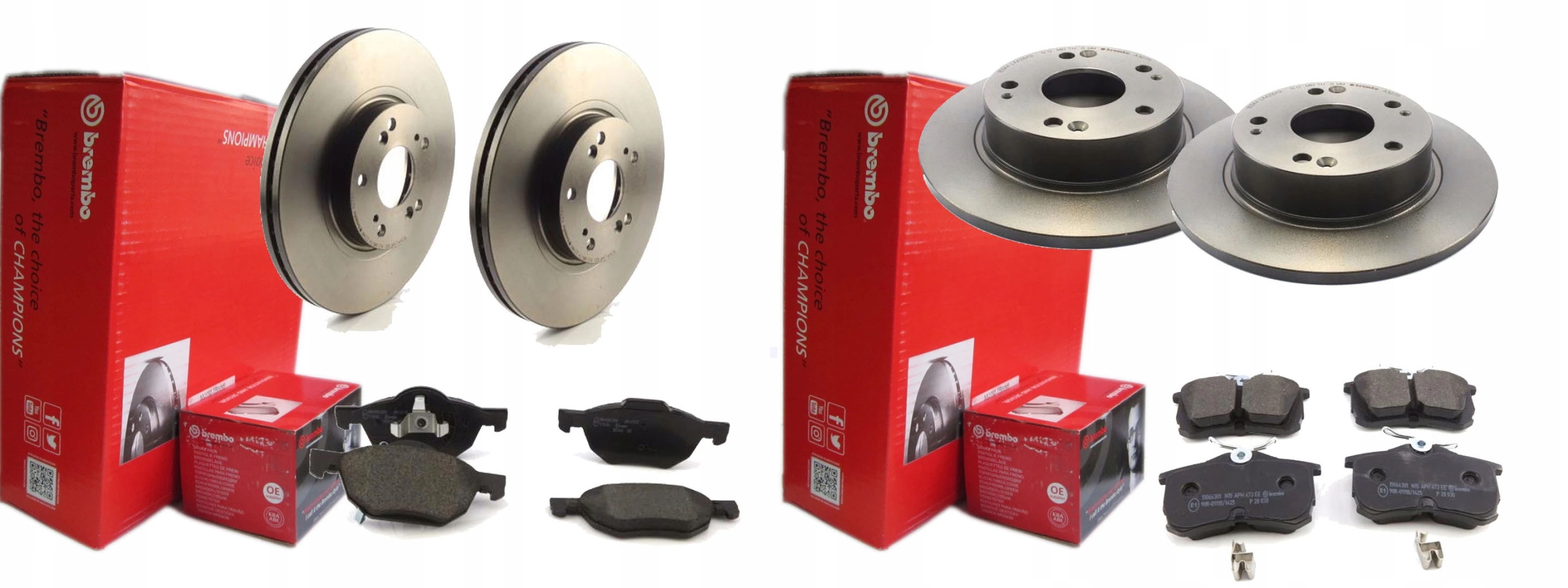 ДИСКИ КОЛОДКИ BREMBO ПЕРЕДНЯ ЗАДНЯ HONDA ACCORD VII