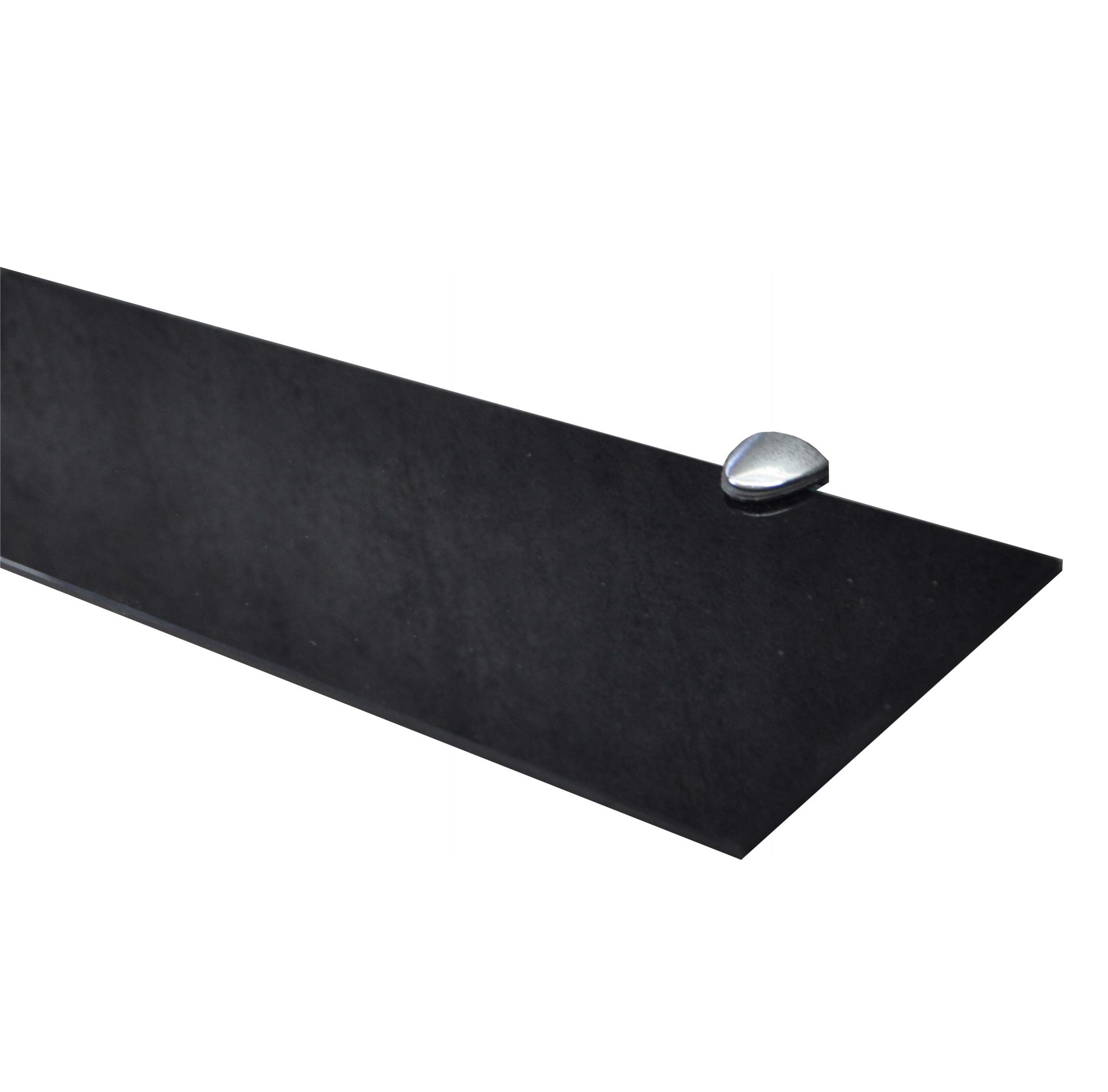 

Czarna 60x12 Półka Szklana Pod Lustro Półki Czarne