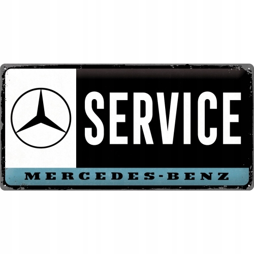 

Tablica szyld Mercedes-benz Service metalowy 25x50