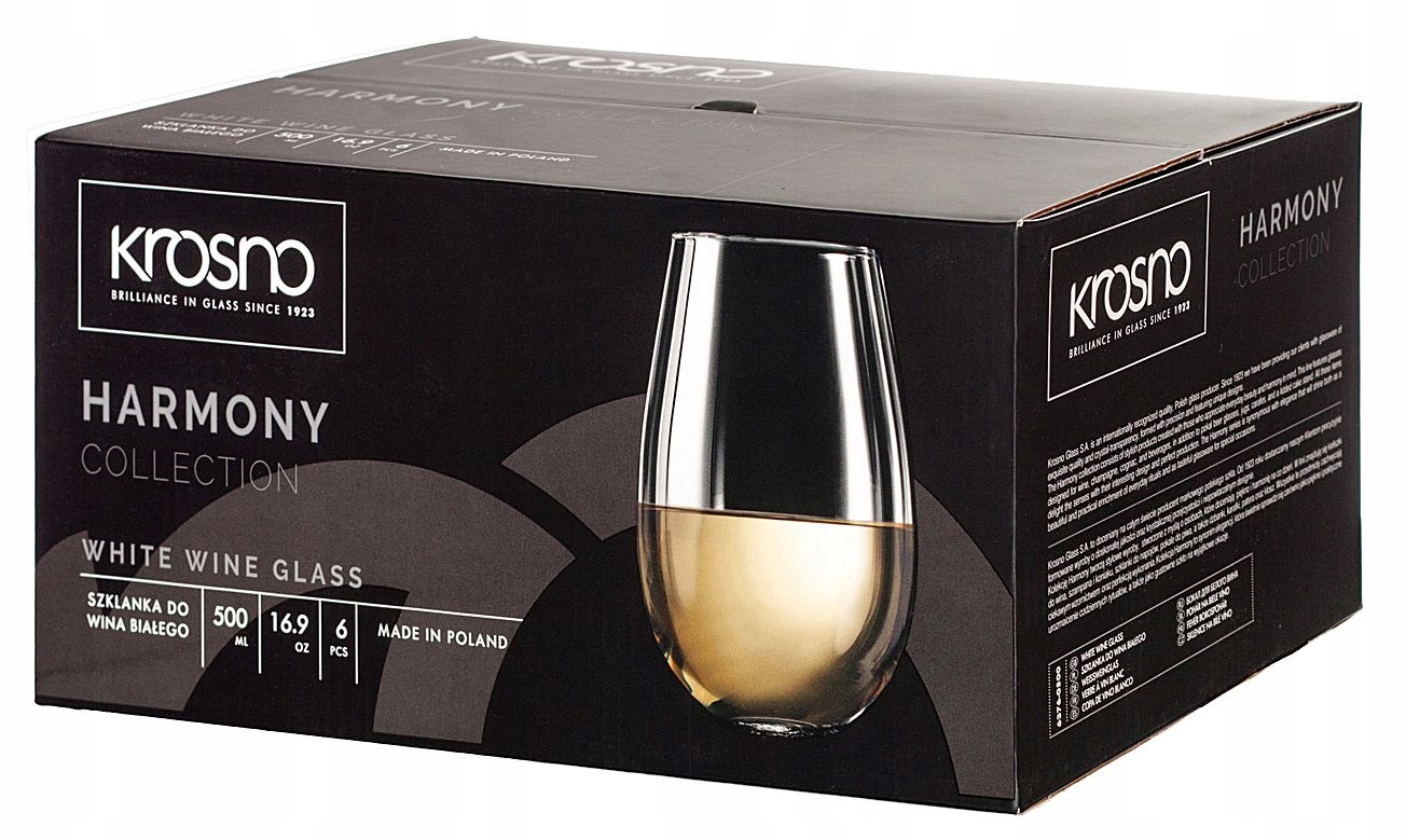 

Szklanki do wina Harmony 6x 500ml Krosno
