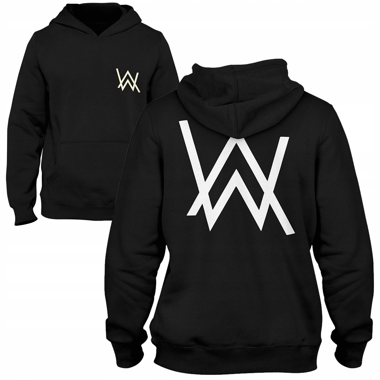 

Bluza kangurka Alan Walker z kapturem czarna 140