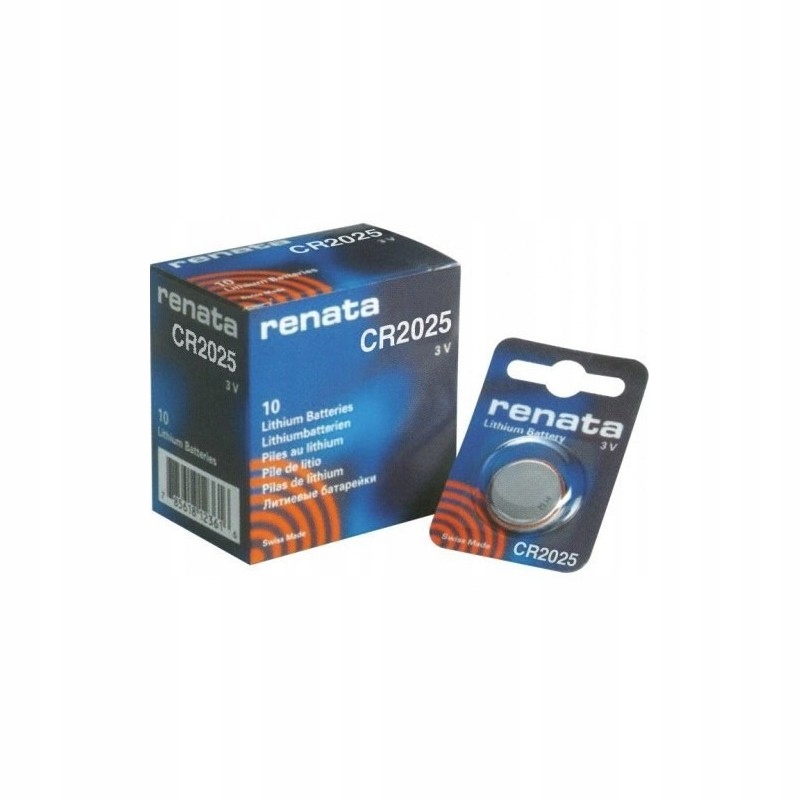 

Bateria litowa Renata 3V Cr 2025 --- 1 sztuka