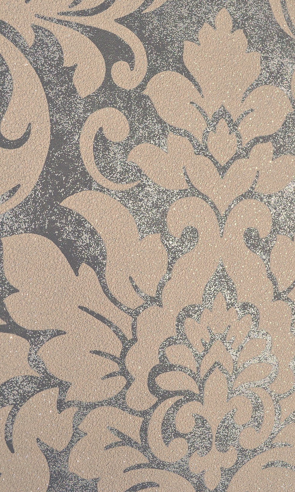 ELEGANCKA TAPETA ŚCIENNA GLAMOUR ORNAMENT BROKAT Długość 10.05 m