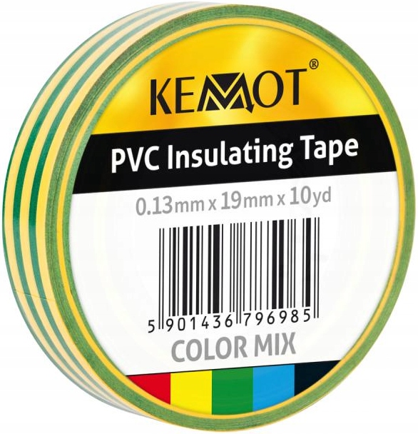 

Taśma izolacyjna Pvc Wodoodporna 0,13x19mm