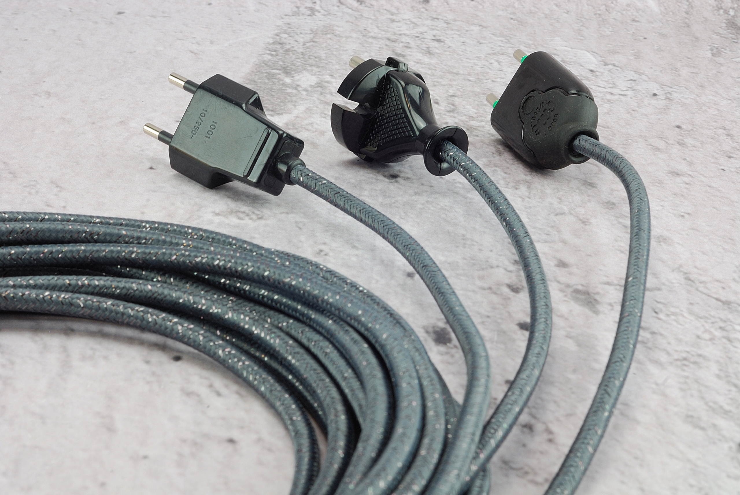 przewód w oplocie brokatowy kolorowe kable pająk Typ kabel