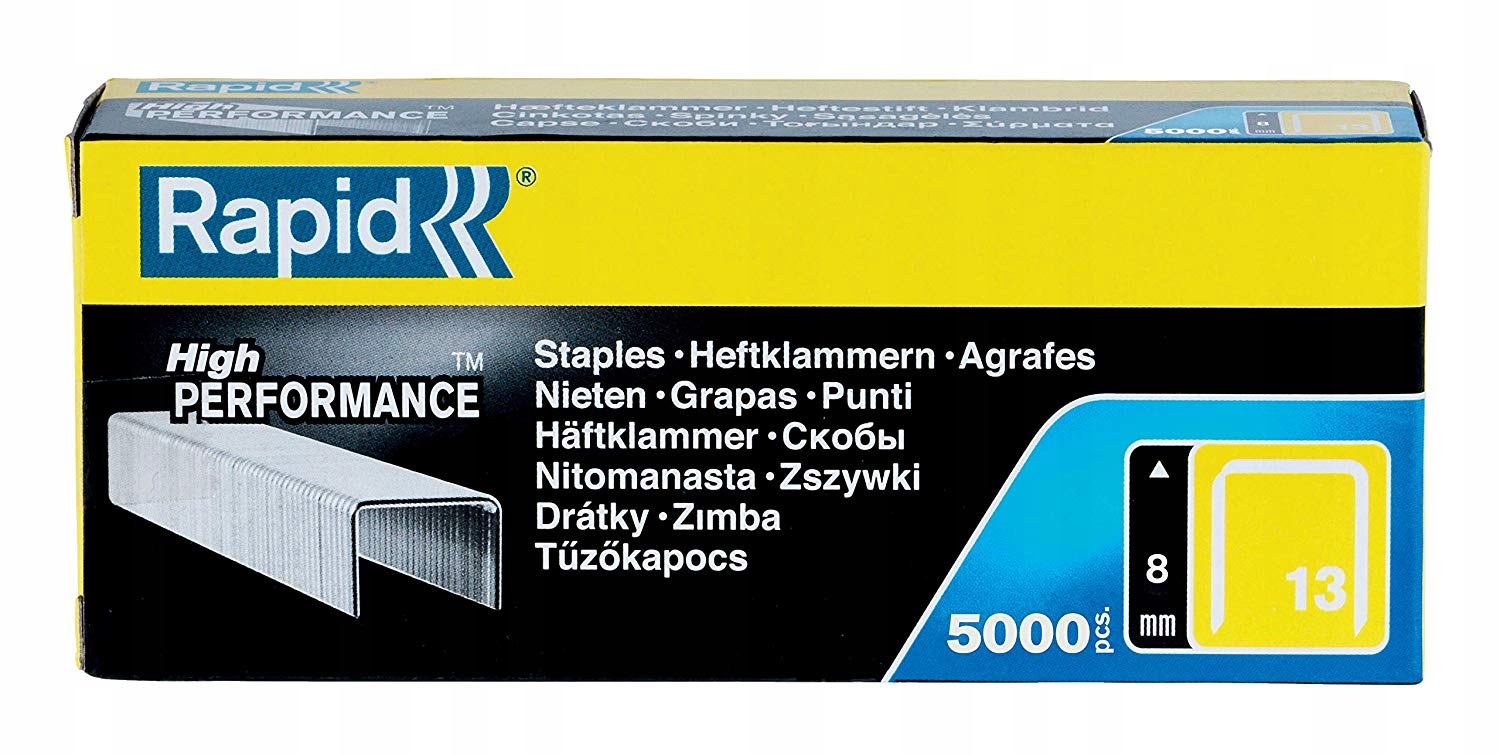 RAPID ZSZYWKI GALWAN. Nr 13 8mm 13/8 - 5000 sztuk