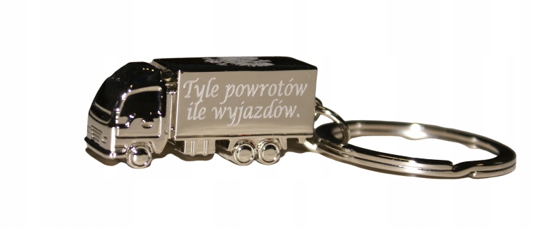 

Brelok 3D grawer dla faceta kierowcy ciężarówki