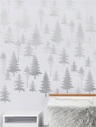 SZABLONY MALARSKIE Z TWORZYWA 4 CZĘŚCI LAS CHOINKI Rodzaj szablon