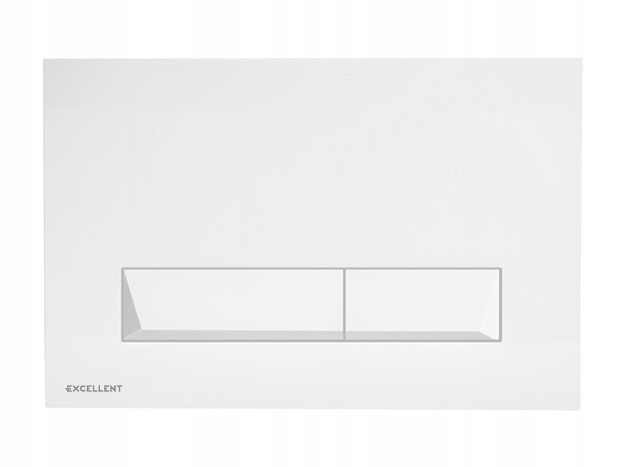 EXCELLENT SHIRO STELAŻ WC+PRZYCISK PLATTO BIAŁY Wysokość 135 cm