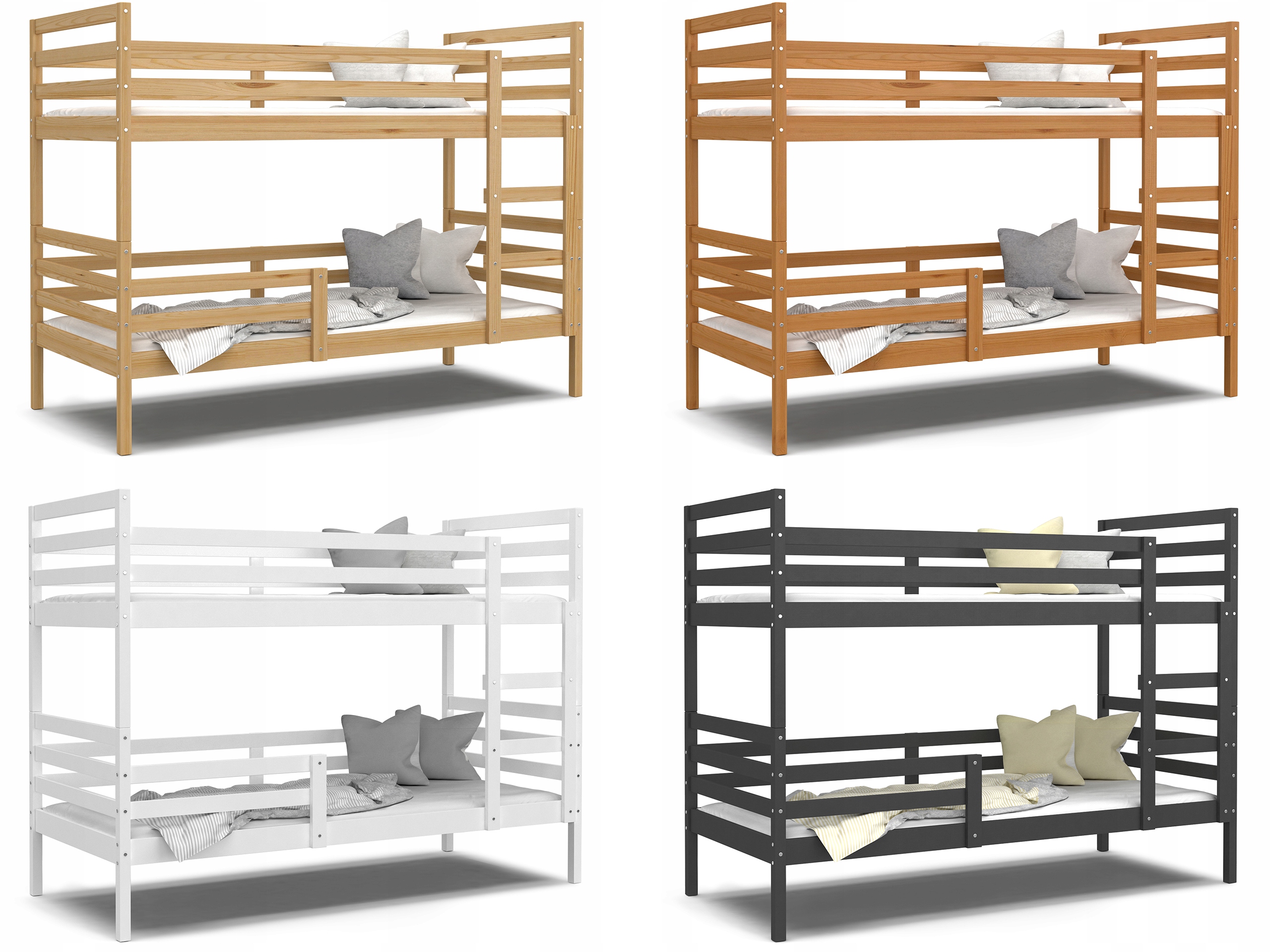 Łóżko piętrowe drewniane JACEK bez szufady Marka inna