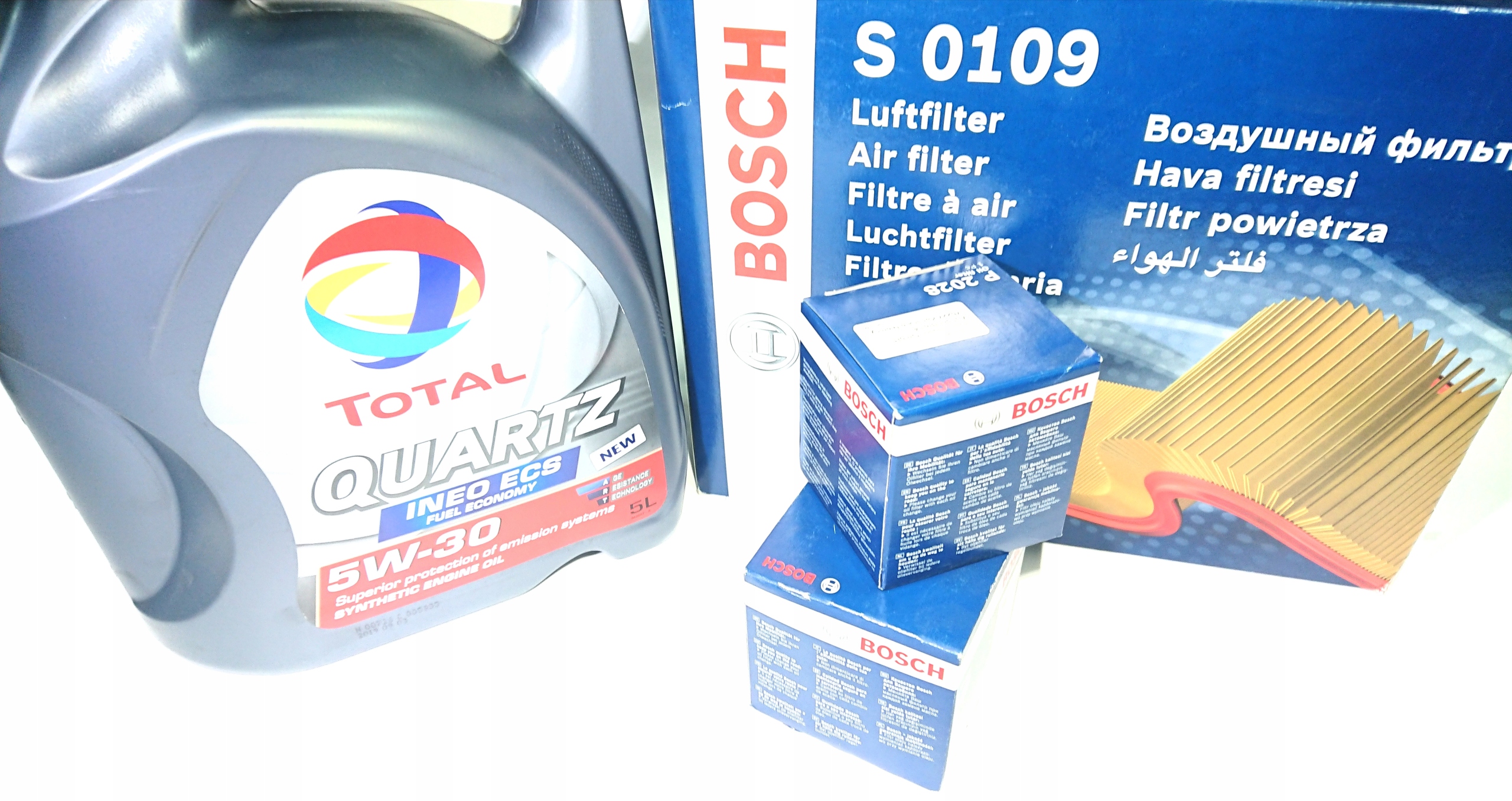 Total Quartz Ineo ECS 5W30 5L + FILTRY CITROEN C4