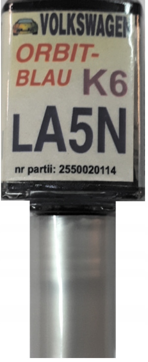 VW LA5N K6 ORBITBLAU LAKIER SAMOCHODOWY ZAPRAWKA DO RYS ARA