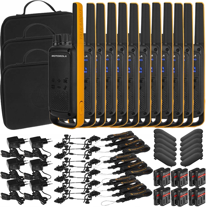 

12 szt. Motorola T82 Extreme Krótkofalówki Pmr 446