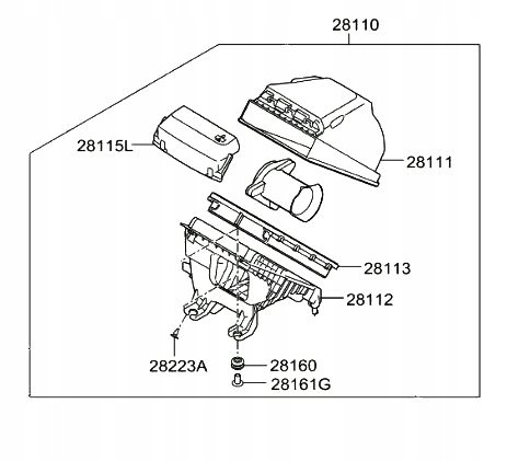 ORG OBUDOWA FILTRA POWIETRZA OPTIMA 1.7 CRDI 2015-