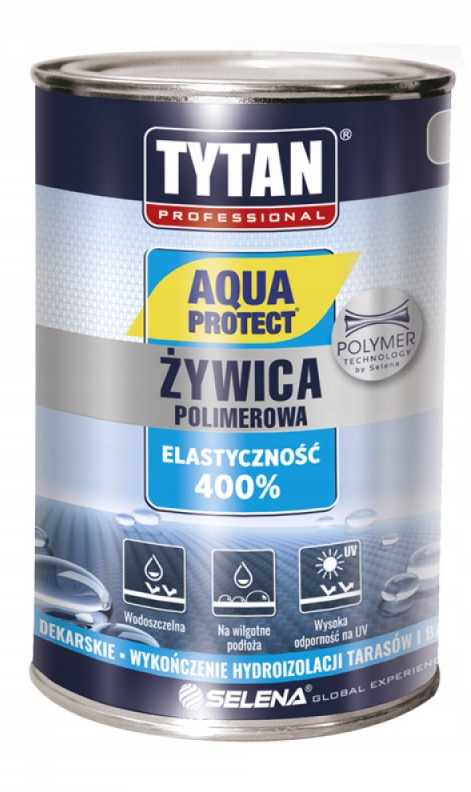Aqua Protect ŻYWICA POLIMEROWA TYTAN 1kg SZARY