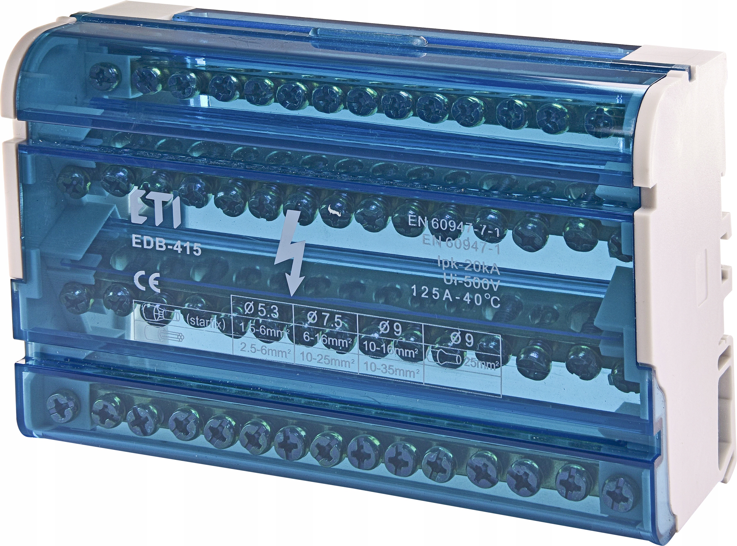 Eti Polam Blok rozdzielczy 4X15 EDB-415 001102305 400 V