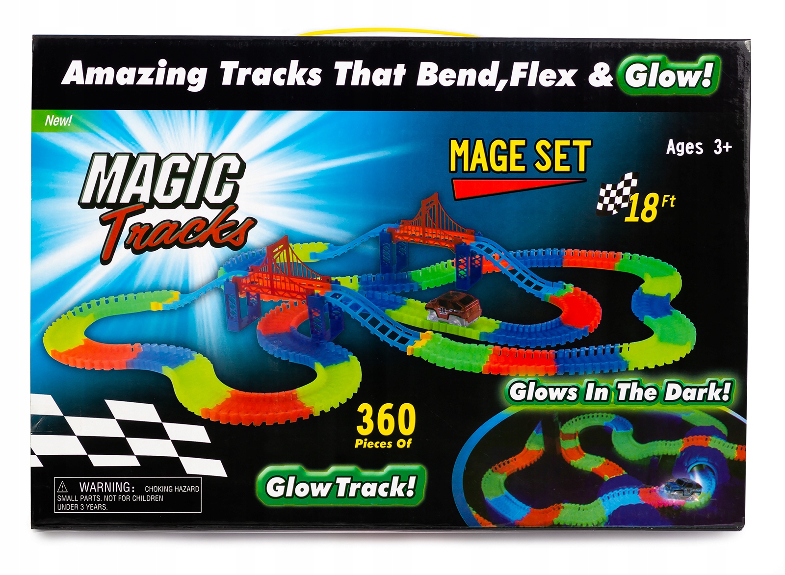 TOR SAMOCHODOWY ŚWIECĄCY 360 el GLOW TRACKS AUTO Rodzaj pojazdu Tory samochodowe