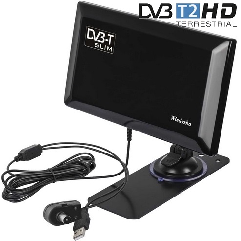 

Antena Pokojowa Slim Dvb-t Tv Dab Kompaktowa