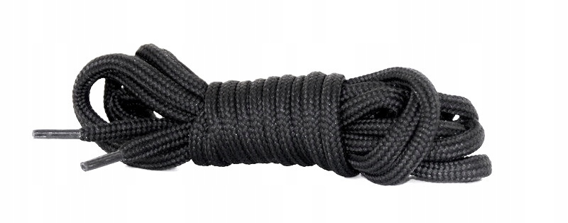 

2 Sznurowadła okrągłe Czarne dł. 110 cm śr. 5 mm