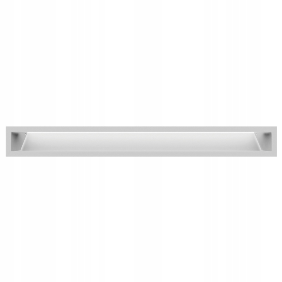 Komínová Mřížka ventilační Luft ke krbu 90x800 bílá 9x80 kovová