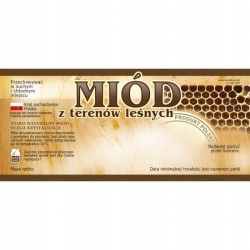 

Etykieta na miód z terenów leśnych E95
