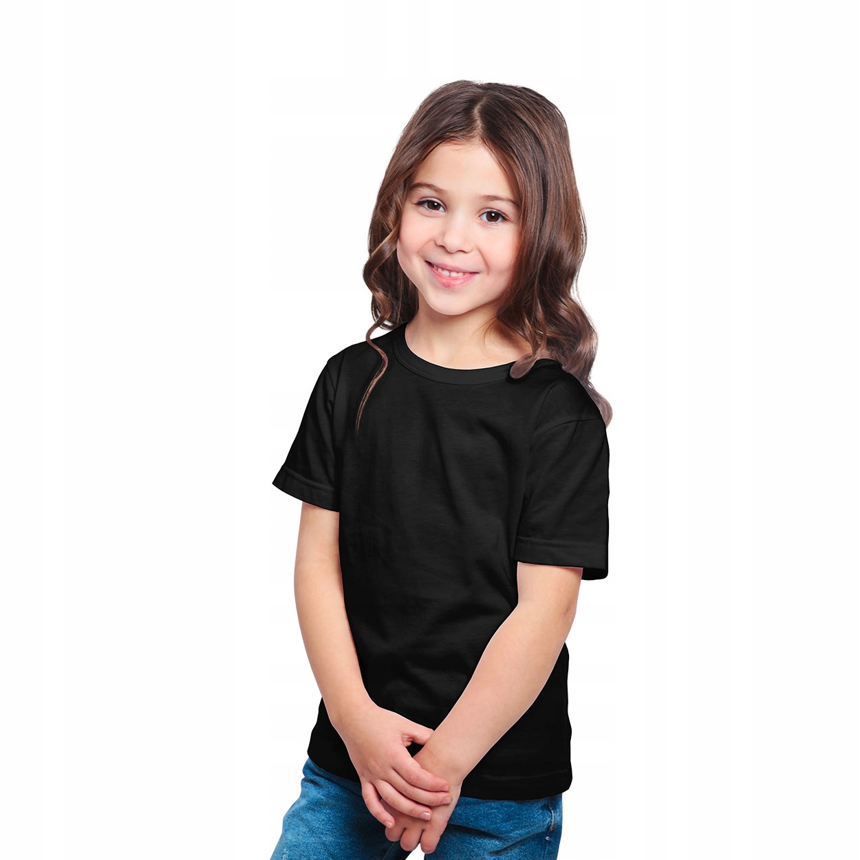 

Dziecięca Koszulka T-shirt Czarna 150g r 158
