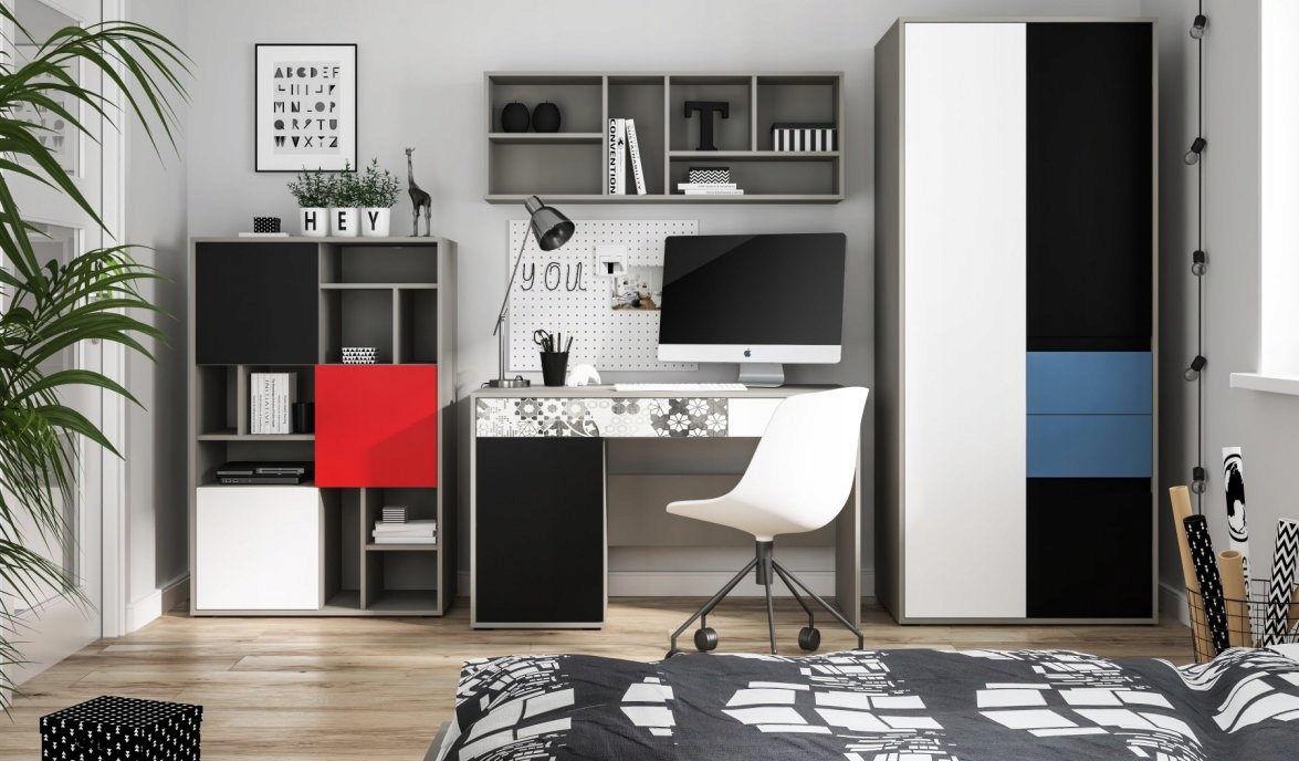 LASER Półka typ LASP01 - Meble Wójcik Kolor mebla odcienie szarości