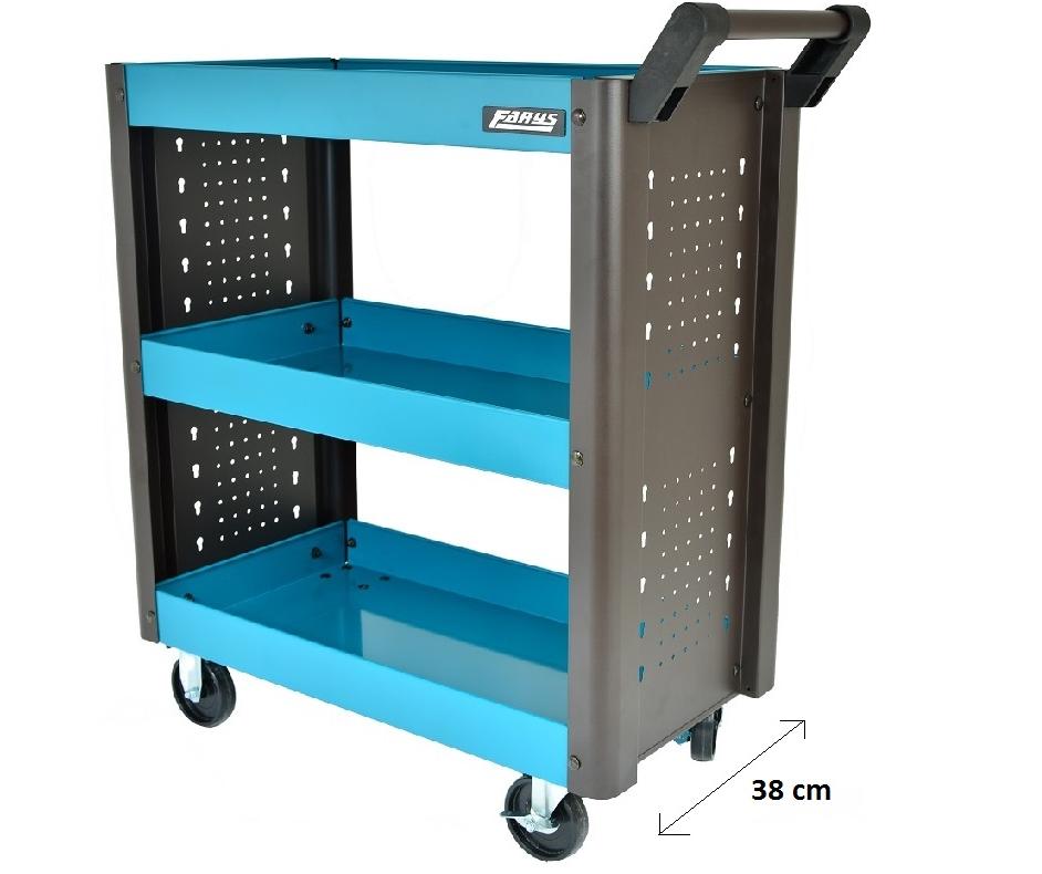WOZEK WARSZTATOWY SZAFKA 3 POLKI NA KOLKACH Farys Producent code FR4029