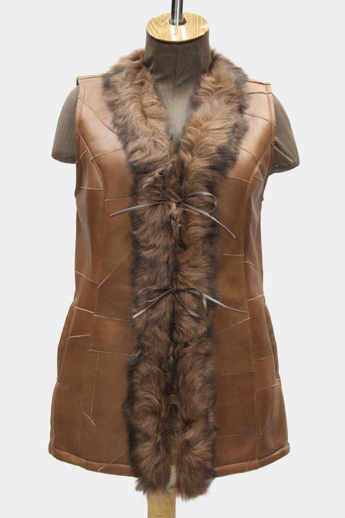 Kożuch naturalny, kamizelka damska 42 JORFA 31